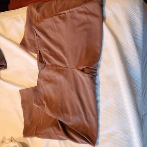 Women's J. Jill cropped pants, size xl in brown.